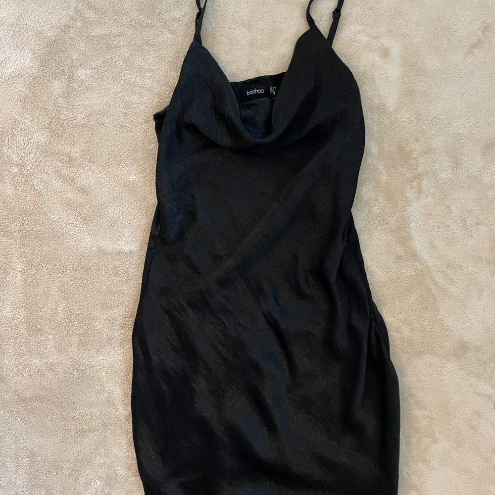 Cowel neck slip dress